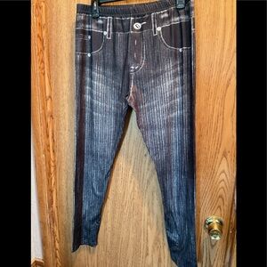 Denim look leggings new